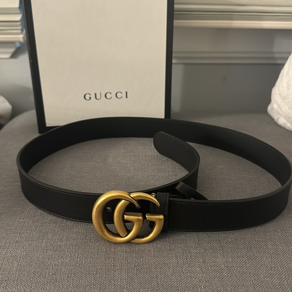 Gucci Leather belt with Double G buckle - Picture 2 of 2